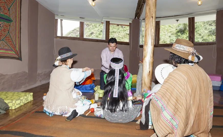 Dawn prayer in Ayahuasca ceremony
