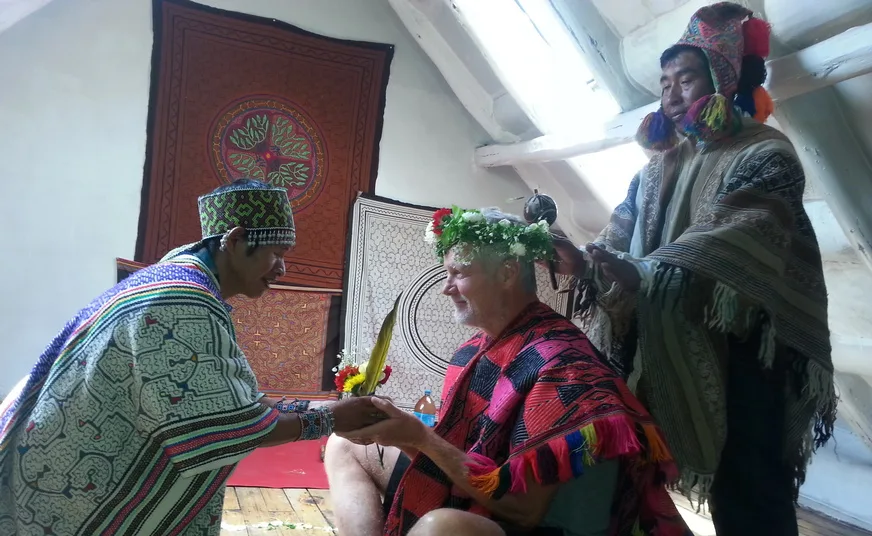 Sacred plant medicine Ayahuasca ceremony