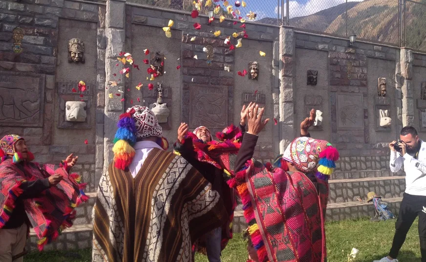 Spiritual bath of flowers in Cusco, Peru to attract harmony and healing