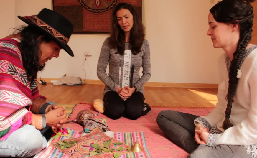 Spiritual coca leaf reading in Cusco, Peru for guidance and clarity