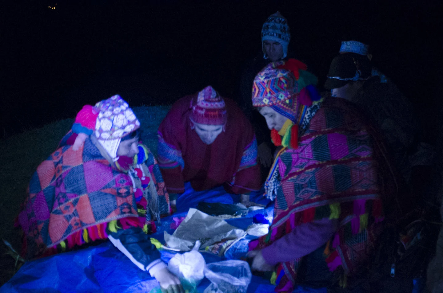 Spiritual Karpay ceremony at the sacred Ausangate mountain in Cusco