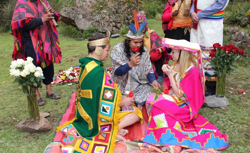 Andean wedding retreat in Cusco with six days of ancestral rituals