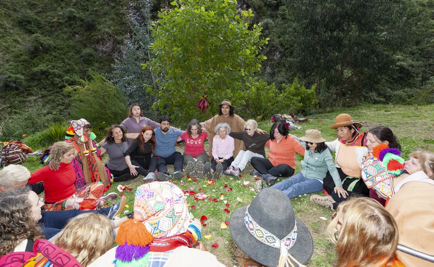 Wachuma retreat in sacred forest setting