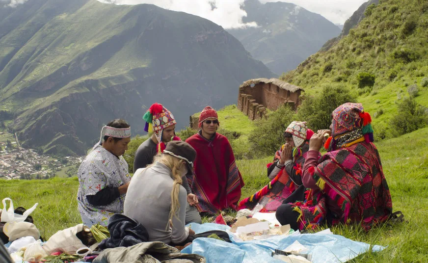 Ancient ritual of wachuma ceremony